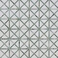 Msi Verdant Green Geometrica Pattern 12 in x 12 in Polished Marble Mesh Mounted Mosaic Tile, 10PK ZOR-MD-0600